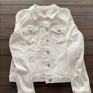 White womens jean jacket